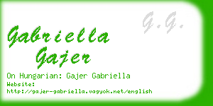 gabriella gajer business card